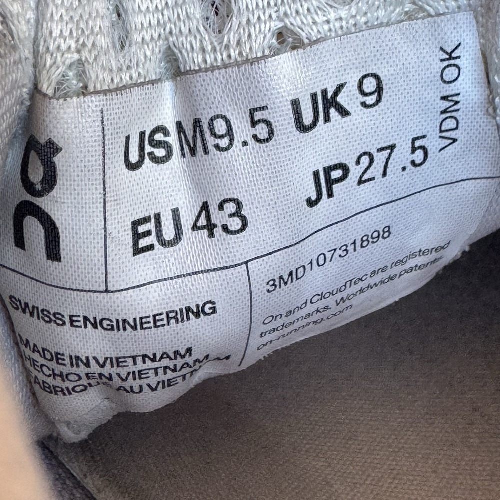 Size 9.5 - On Cloudmonster Running‎ Sneakers in Gray and Green - Picture 9 of 12